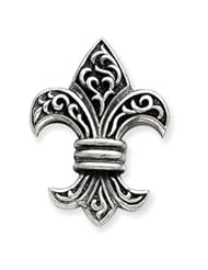 Sterling Silver Fleur de lis Pendant QC4500"