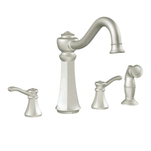 Moen CA7068CSL Vestige Two-Handle High Arc Kitchen Faucet, Classic Stainless On Sale