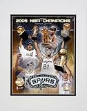 San Antonio Spurs 2004 - 2005 NBA Champions / Composite Photo File Gold Double Matted 8 X 10 Photograph (Unframed)