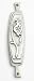 POMEGRANATE Contemporary Pewter Door Mezuzah
