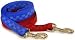 Checkered Nylon 6 Foot Leashes, Color: Blue Checkered