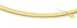 14K Yellow and White Gold Reversible 4.00mm Omega Necklace - 20 inches