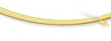 PRE-HOLIDAY SALE!!! 10% OFF 14K Yellow and White Gold Reversible 4.00mm Omega Necklace - 18 inches