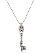 Diabolik 85258 Pewter Large Skeleton Key Rocker Necklace