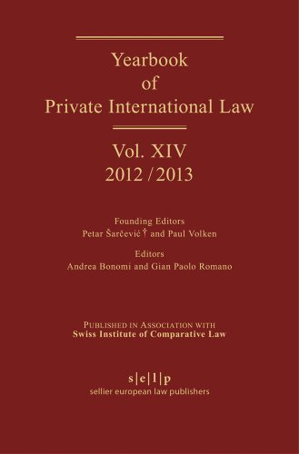 Yearbook of Private International Law: Volume XIV (2012/2013)