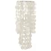 Handcrafted White Capiz Chandelier Light - Fair Trade