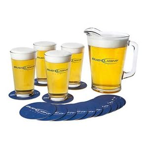 Bud Light 20-piece Pitcher Gift Set by BUDSHOP