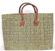 Moroccan Straw Summer Beach / Shopper / Tote Bag
