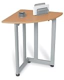 Review OFM  / OFM 55107-MAPLE & SILVER Quarter Round Table/Telephone Stand-Maple and Silver