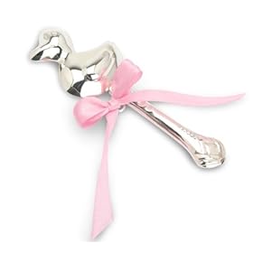  Krysaliis Duck Sterling Silver Baby Rattle