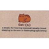 Cat: (n) Definition Durable Funny Indoor Outdoor Doormat