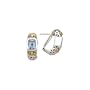 14K Yellow Gold and Sterling Silver 5 5/8 ct. Blue Topaz Earrings