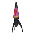 14" Purple Rocket Ship Lava World Multi Coloured Rocket Motion Lava Lamp Light - The Perfect Christmas Gadget for Children & Adults