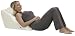 White Fleece Back Wedge w/Internal Massage