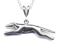 16" Greyhound Chain Necklace Sterling Silver Jewelry Gift Boxed