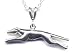 16 Greyhound Chain Necklace Sterling Silver Jewelry