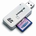 Integral USB 2.0 Single Slot SD / SDHC Card Reader