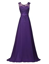 Plus Size A-line Floor Length Beaded Fitted Applique Sheer Wrap Chiffon Bateau Neck Sweetheart Sleeveless Evening Dress/Bridesmaid Dress/Party Dress 