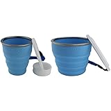 Collapsible Travel Cup - 100% Food-grade Silicone Mug for Camping and Hiking - by Not Just A Gadget