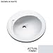 Thermocast Province 19 In. Round Drop In Bath Lavatory Sink Sterling Silver 4 In. Cen...