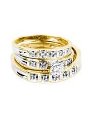 0.25CT ROUND DIAMOND TRIO SET