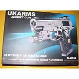 Lethal Weapon Style Spring Powered Airsoft Pistol with Laser and Flashlight