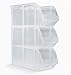 Medium Stacking Bins - Set of 4 (Clear) (5