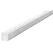 Independent Warehouse 60-6760-1 Knuffi Type G Polyurethane Foam Shelf Bumper Guard, 196-3/4" Length x 1-1/16" Width x 1-1/4" Height, White