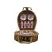 21pc TEA SET IN WICKER BASKET (STYLE AS SUPPLIED)