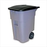 IMAGE OF Brute Rollout Container With Lid - 50 Gallon