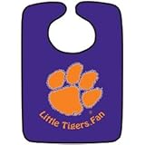 Clemson Tigers Two-Toned Snap Baby Bib