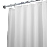 InterDesign Fabric Waterproof Shower Curtain Liner - Stall Size - White