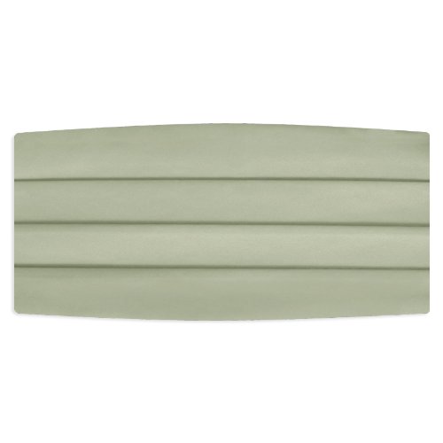 Sage Green Satin Cummerbund