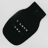 Between the Sheets Your Thought for Bedtime Hot Water Bottle - Black