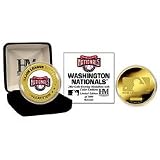 HIGHLAND MINT - WASHINGTON NATIONALS - 24KT GOLD & COLOR COMMEMMORATIVE COIN