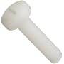 Nylon Machine Screw, Fillister Head, Phillips Drive, M2-0.4, 12mm Length (Pack of 25)