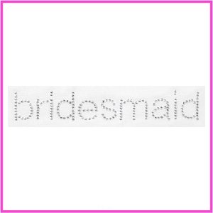 Bridesmaid Sparkle Iron On Decal