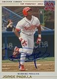 Jorge Padilla, Reading Phillies - Phillies Affiliate Autographed Card
