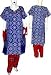 Salwar Kurti Tie Dye Print Embroidery Cotton Multicolored Size L (slk251-x)