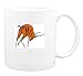 Mug with charging, gazelle, orange, antlers, bucking