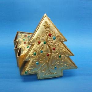 GOLD CHRISTMAS TREE BOX SET - 9X10