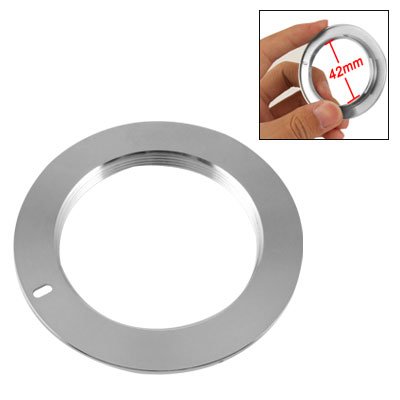 Gino Camera Parts 42mm Lens Filter Ring Adapter Silver Tone for Nikon AI