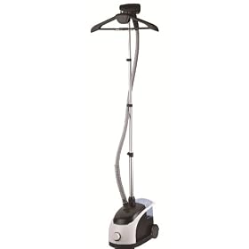 Designer Habitat - Professional Clothes Fabric Garment Steamer. Portable & Heats up in 40 seconds, 5 times faster than Ironing! FREE Accessories include: Attachable Clothes Hanger, Trouser Clamp & Fabric Brush