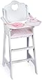Badger Basket White Doll High Chair with Plate, Bib, and Spoon (fits American Girl dolls)