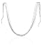 30 inch 10-Strand Sterling Silver Liquid Silver Necklace