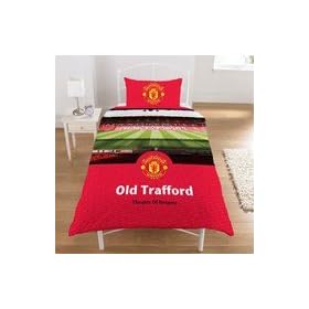 Manchester United Stadium Duvet and Pillow Case - Single