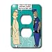 Londons Times Funny Cat Cartoons - Curiosity Killed the Cat - Light Switch Covers - 2 plug outlet cover