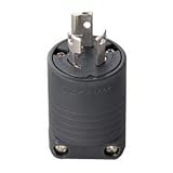 明工社 接地2P 15A 引掛プラグ 15A 250V (黒) (L6-15P 準拠)
