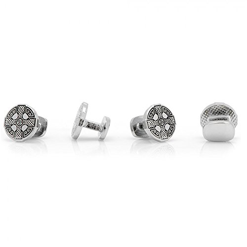 Celtic Cross Tuxedo Studs