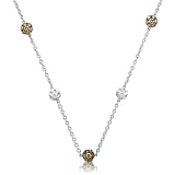 31v3NCjiE5L. SL160  18k Gold Cluster White and Chocolate Brown Diamond Pendant Necklace